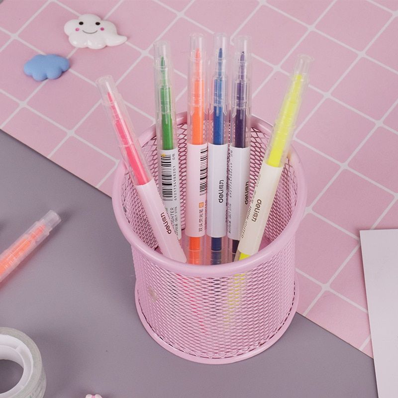 1 Pcs Lot New Double 6 Colors Highlighter Pen Copic Marker