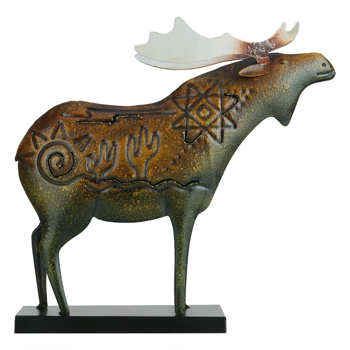 Tooarts Animal Sculpture Iron Moose Ornament Native Culture