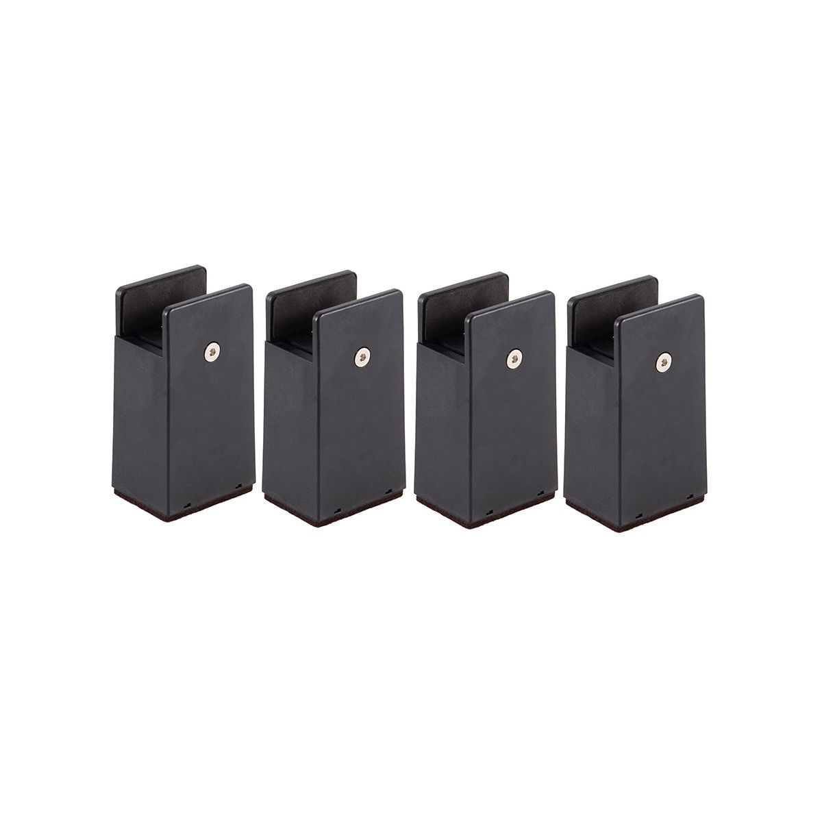 Adjustable Bed Risers 4In,Furniture Risers with Screw Clamp