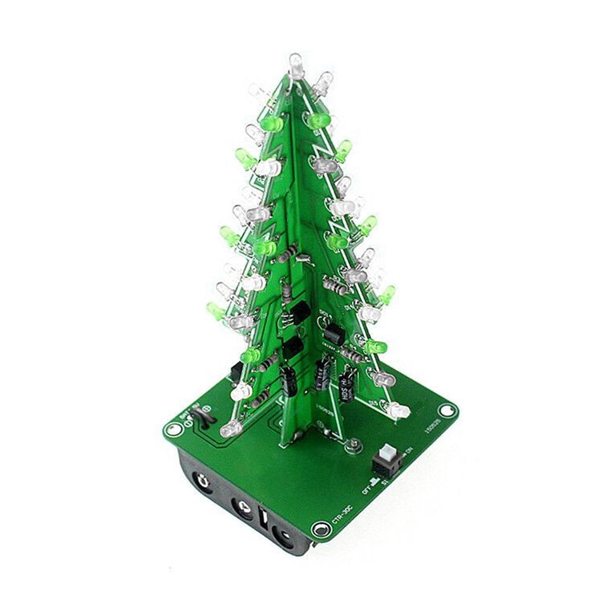 DIY Colorful Easy Making LED Light  Christmas Tree With