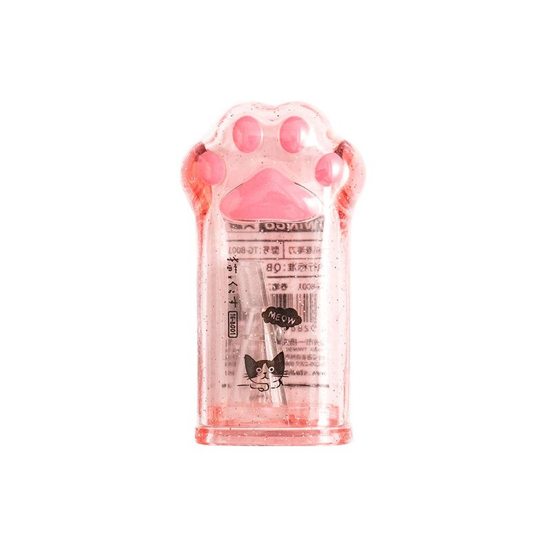1 Pieces Cute Cat Paw Sharpener For Pencil School Office Supplies Creative Stationery Item Back To School Student Prize For Kids Pink