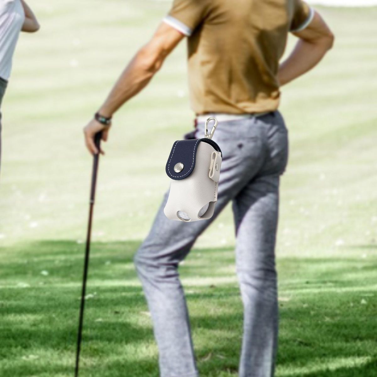 Golf Pouch Hang on Waist Golf Ball Storage Pouch Blue