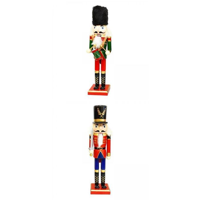 2 Pcs 30cm Tall Soldier Swordsman Nutcracker Living Room Bedroom Home