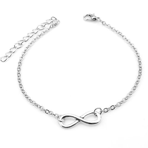 Women Fashion 8-Shape Bracelet Barefoot Anklet Chain Foot Jewelry Gift-Gold