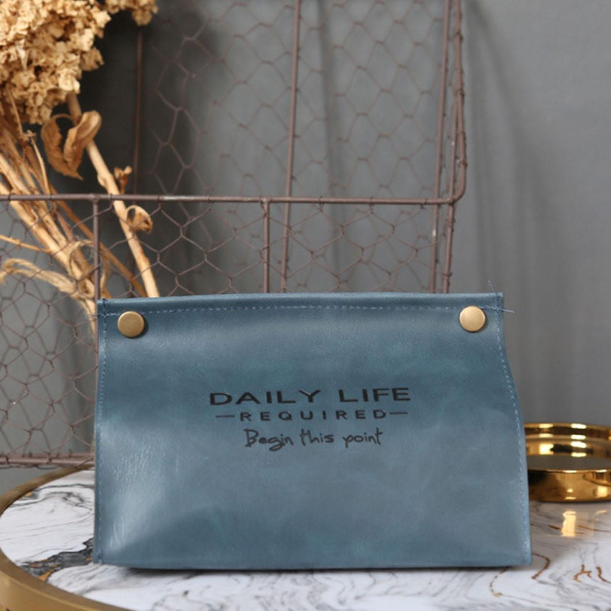Tissue Case Wide Application Tissue Dispenser Box Blue
