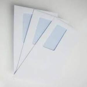 25pcs X 2 White Window Letter Envelopes With Seal