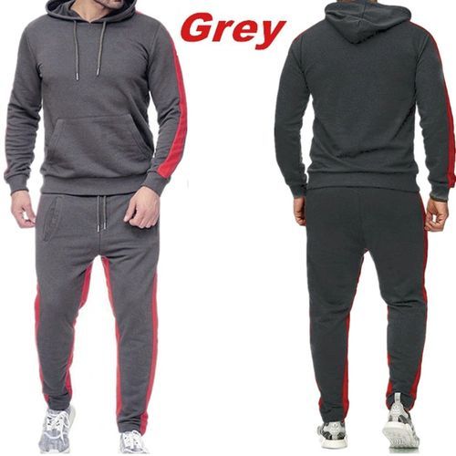 2021 Men's Tracksuit 2 Pieces Set Sweatshirt + Sweatpants Sportswear Zipper Hoodies Casual Male Streetwear Suits Mens Clothing