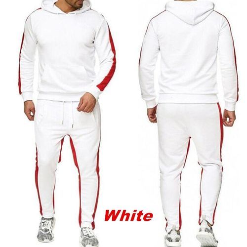 2021 Men's Tracksuit 2 Pieces Set Sweatshirt + Sweatpants Sportswear Zipper Hoodies Casual Male Streetwear Suits Mens Clothing