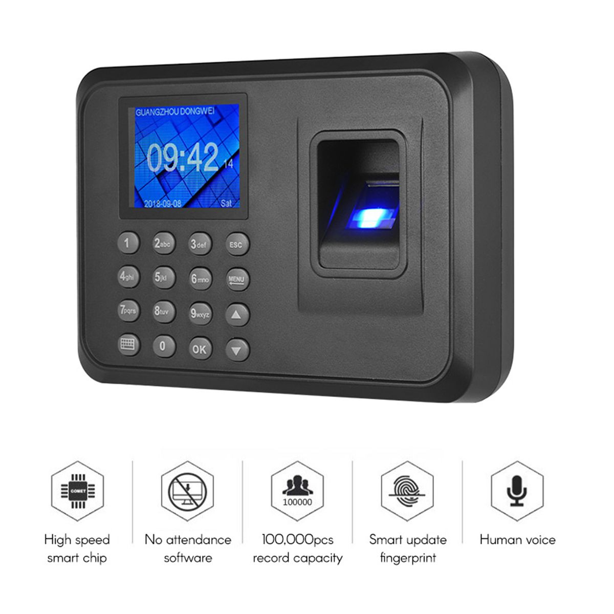 Biometric Fingerprint Password Attendance Machine Multi
