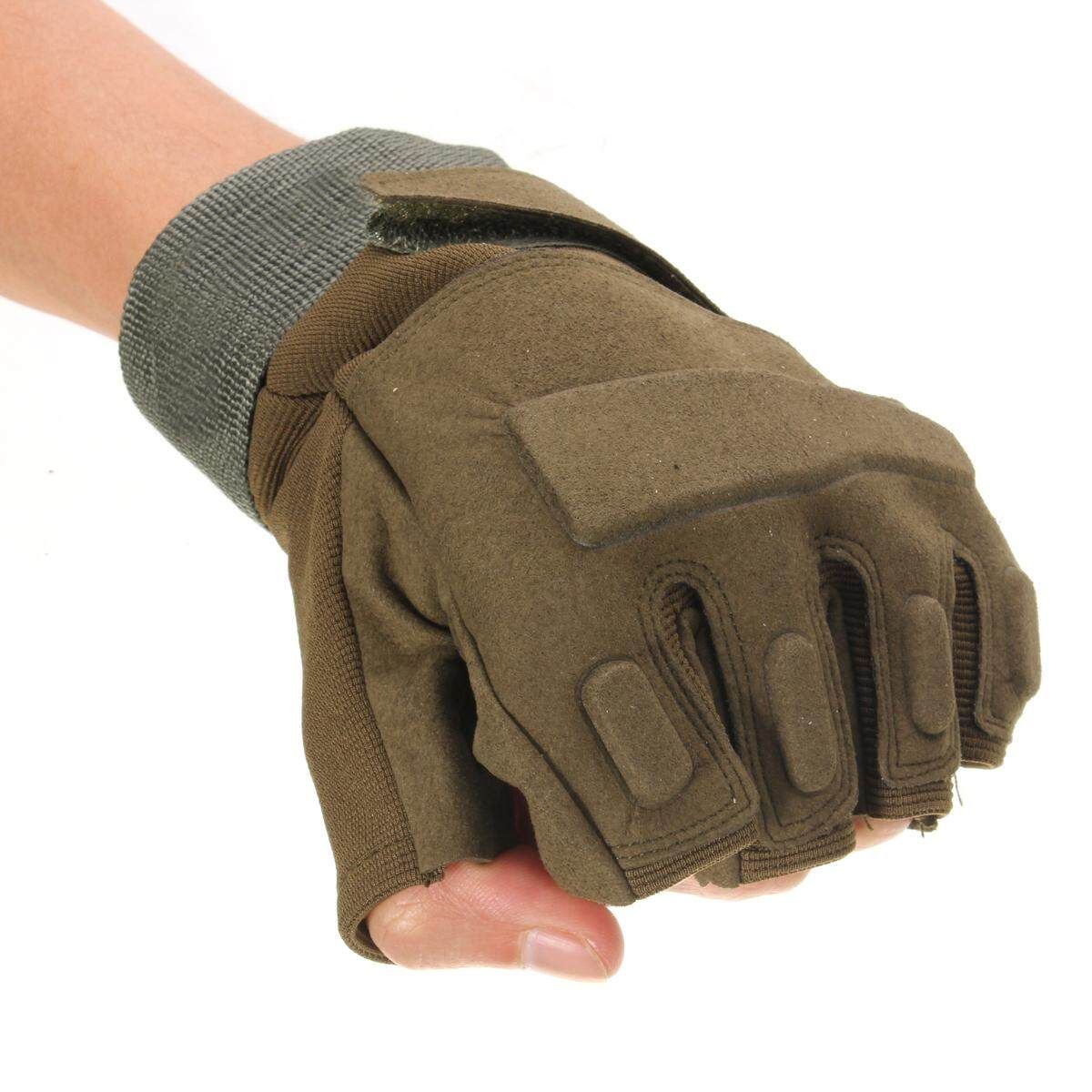 Motorcycle Full Finger Airsoft Knuckle Half M Size Military Green M