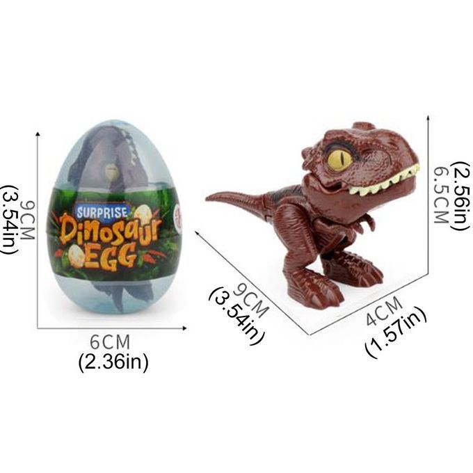 Finger Dinosaur Anime A Tion Figures Toys Funny Dino Eggs Tri Ky Model Toy-dark Brown-9*4*6.5cm
