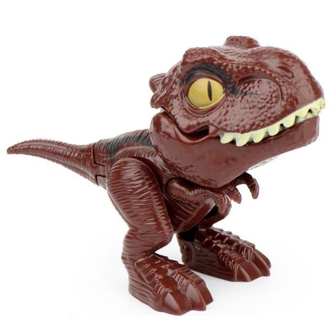 Finger Dinosaur Anime A Tion Figures Toys Funny Dino Eggs Tri Ky Model Toy-dark Brown-9*4*6.5cm