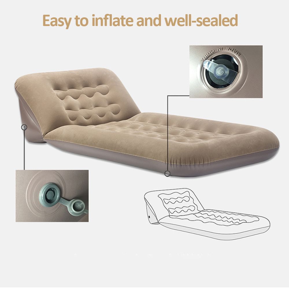 Portable Car Mattress Foldable Cushion Air Bed Inflatable