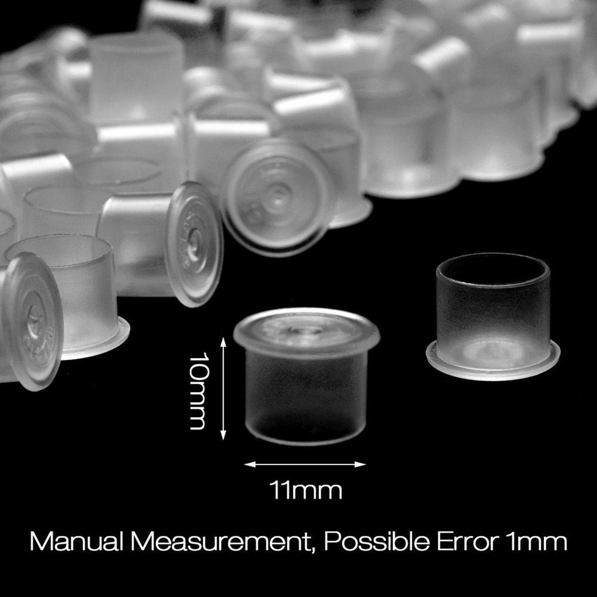 Plastic Tattoo Ink Cups Free Standing   S 100pcs