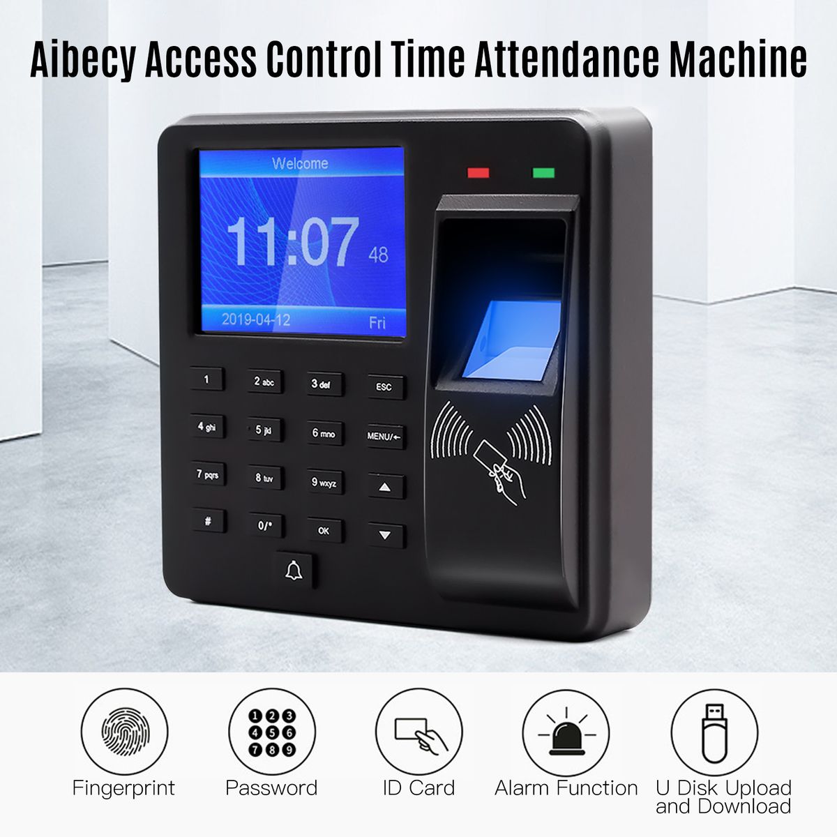 Access Control Time Attendance Machine Fingerprint Password Employee Checking-in