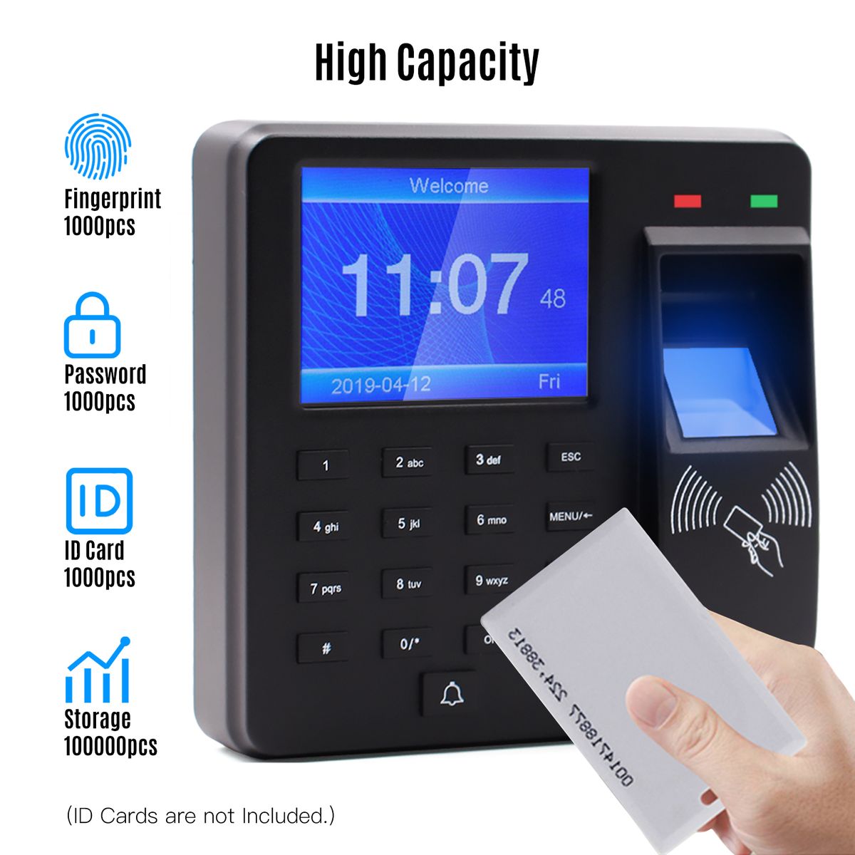 Access Control Time Attendance Machine Fingerprint Password Employee Checking-in