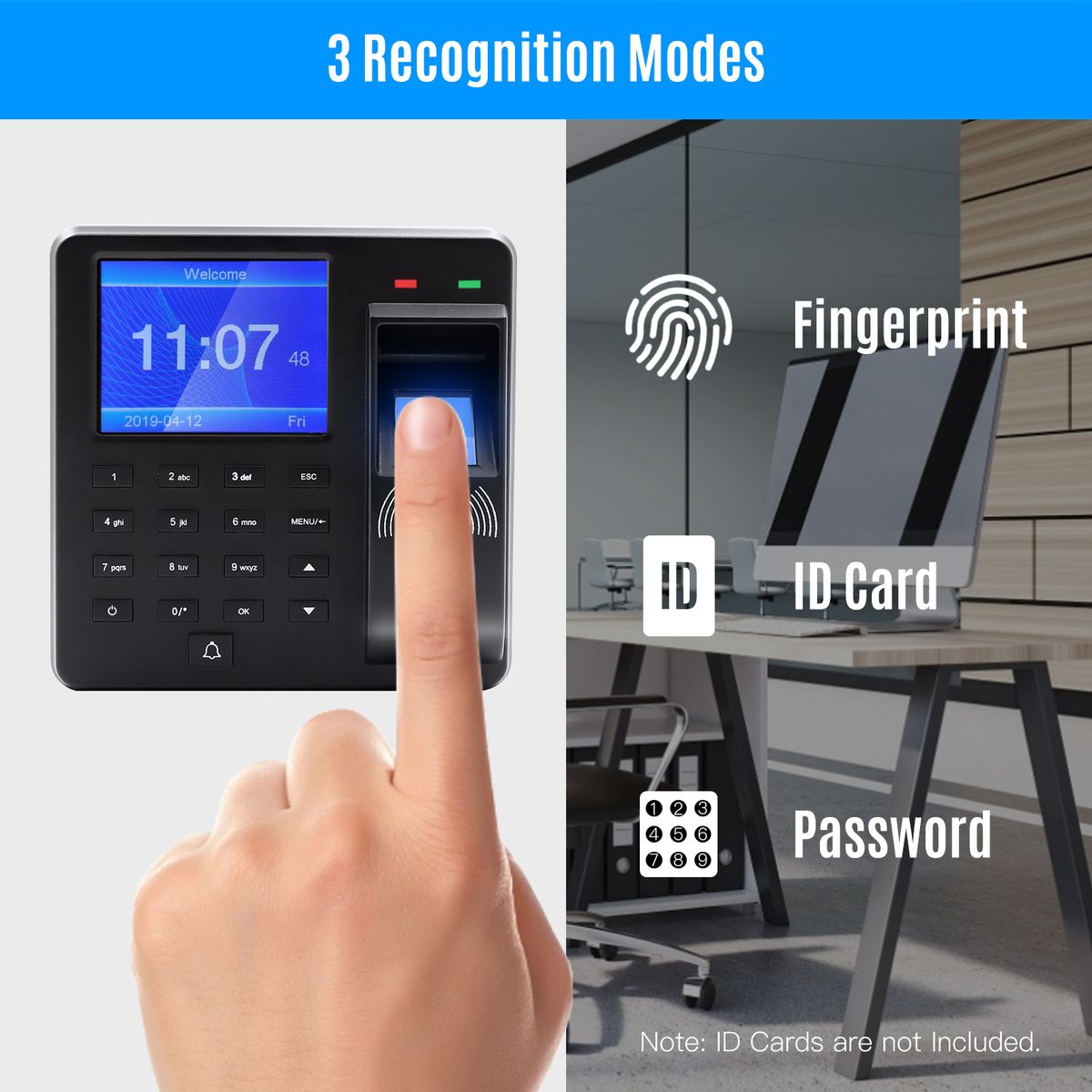 Access Control Time Attendance Machine Fingerprint Password Employee Checking-in