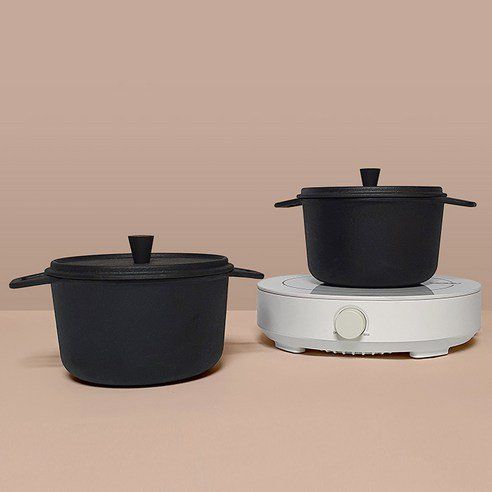 Roychen IH Cast Iron Earthenware Pot 2-piece Set 15cm + 18cm