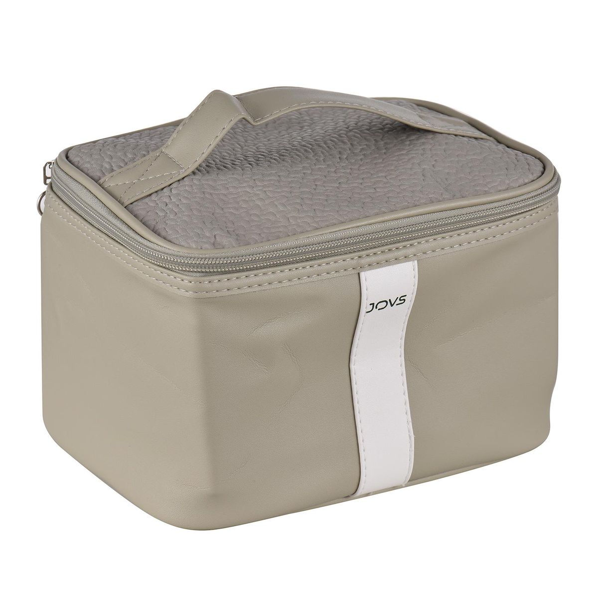 JOVS Women Cosmetic Bag Large Capacity Makeup Bag PU Leather Case Organizer Zipper Storage Pouch Box