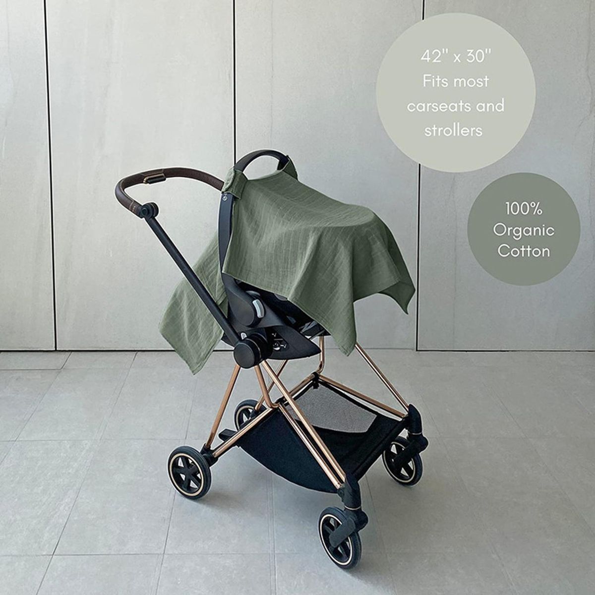 Seat Cover for Baby Safety Seat Cartoon Infant Safety Seat Cover Green