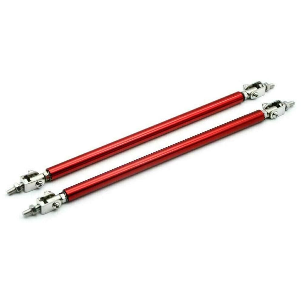 2Pcs Universal Adjustable Front Bumper Lip Splitter Strut Rod Tie Support Bar