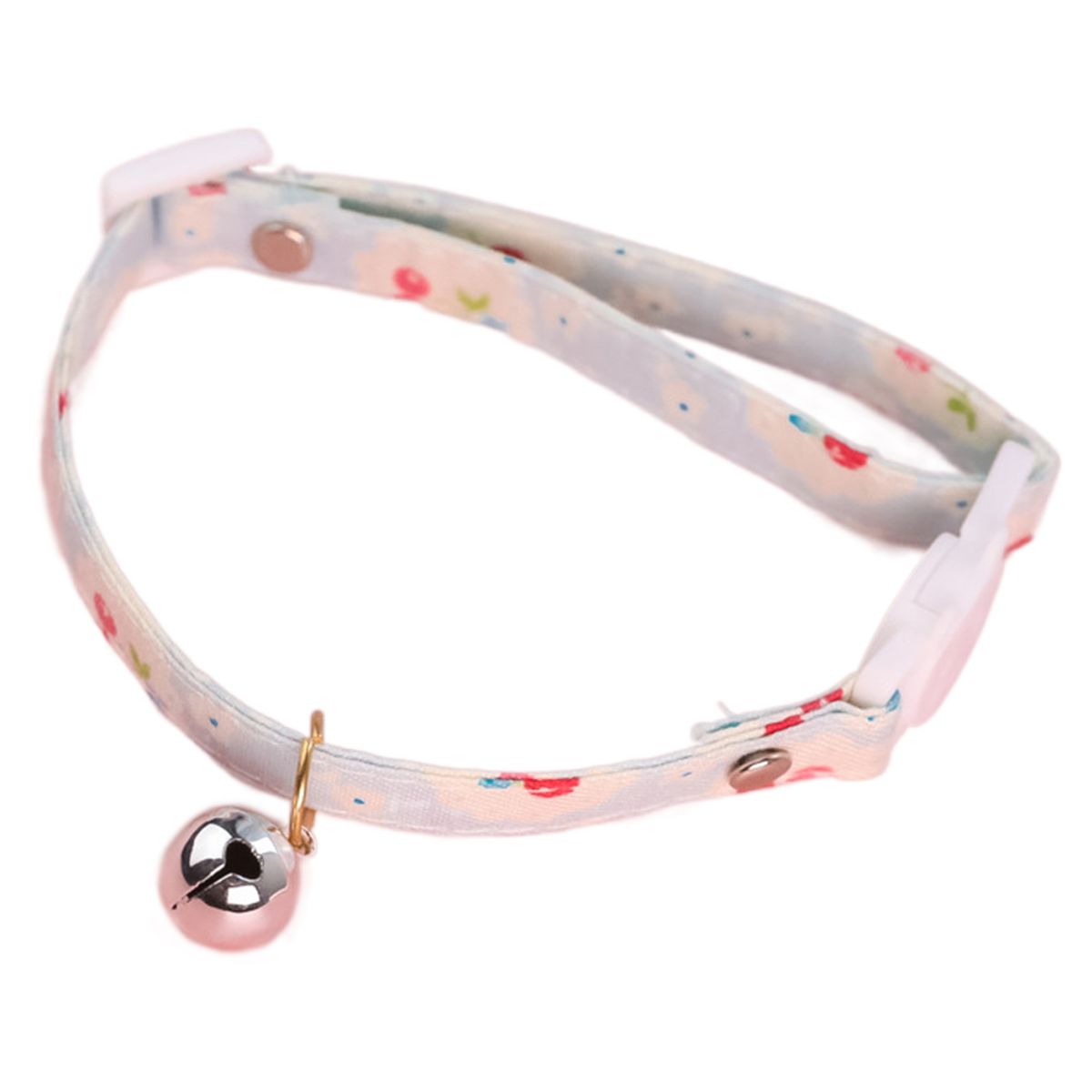 Pet Necklace Friendly To Skin Pet Dog Cat Print Collar Sky Blue