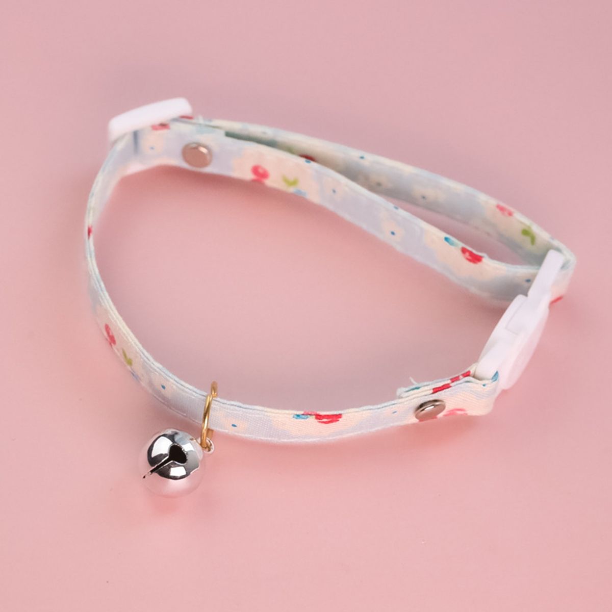 Pet Necklace Friendly To Skin Pet Dog Cat Print Collar Sky Blue