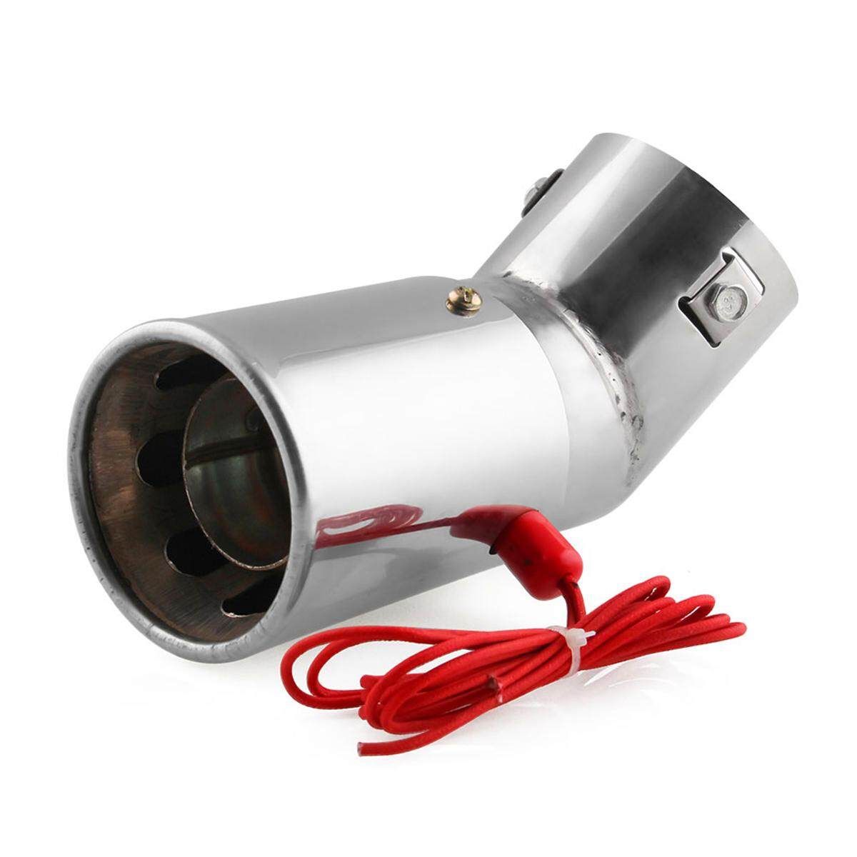 New Spitfire Car LED Exhaust Pipe Red Light Flaming Muffler Tip Universal Custom