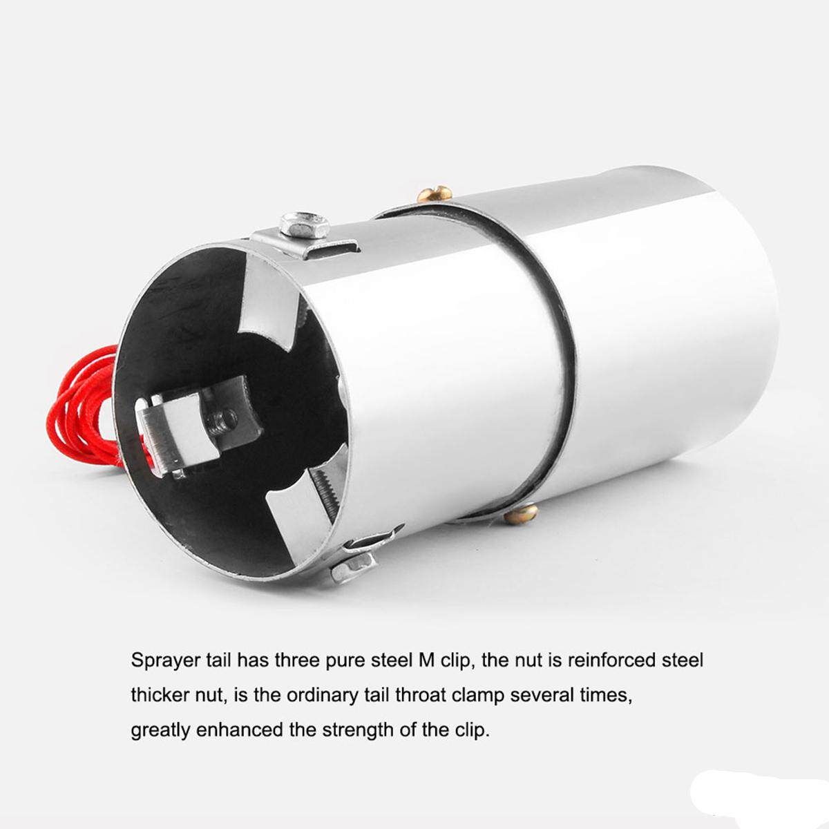 Superb Car LED Exhaust Pipe Spitfire Red Light Flaming Muffler Tip Universal