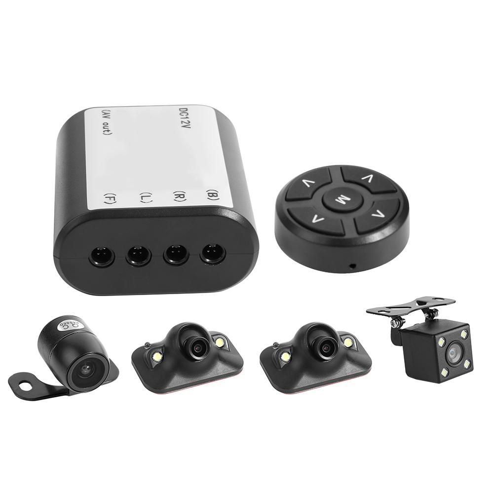 360 Degree Bird View System 4 Camera Panoramic Car Dvr View