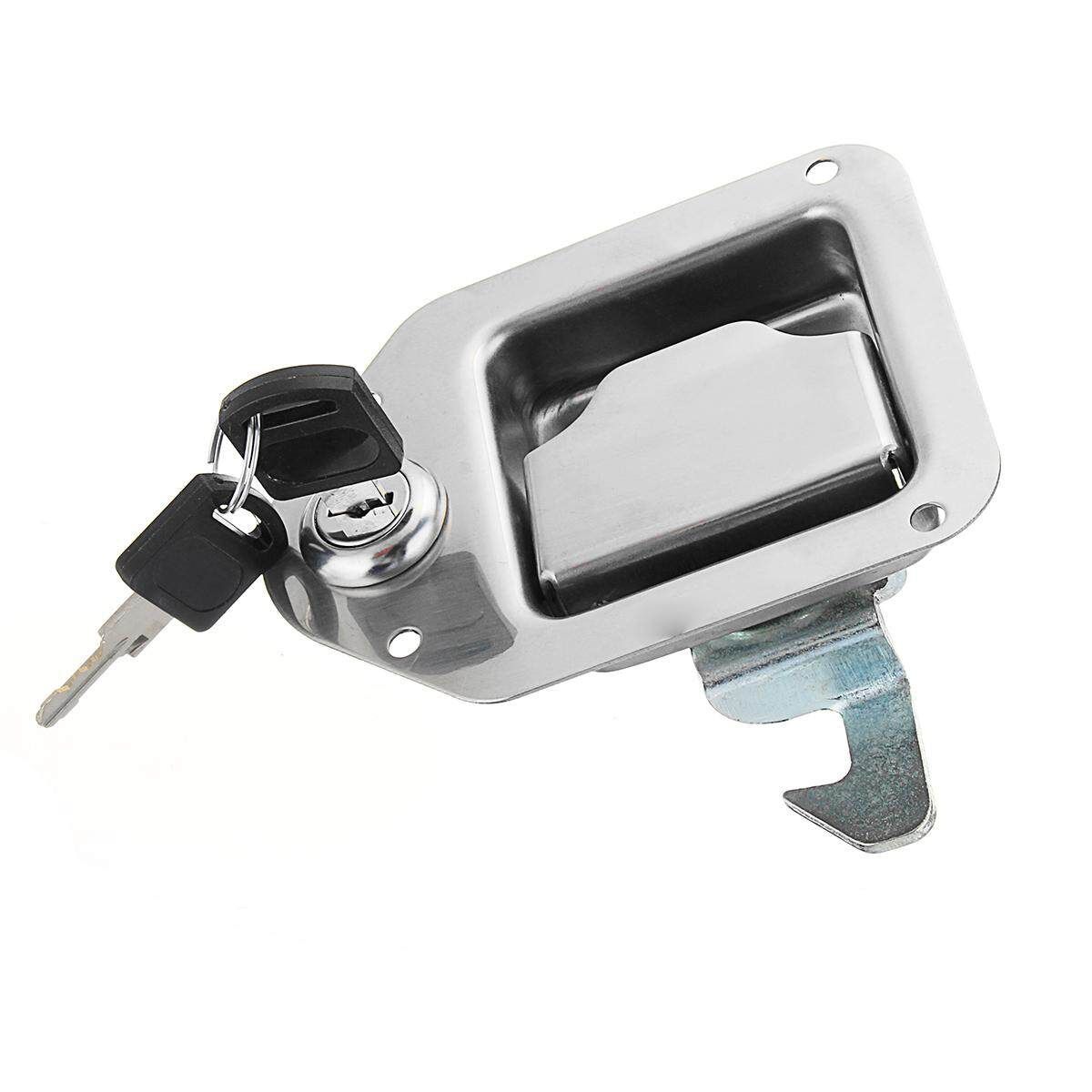 Stainless Steel Truck Toolbox Lock Latch Paddle Handle RV Trailer 4-3/8" 3-1/4"