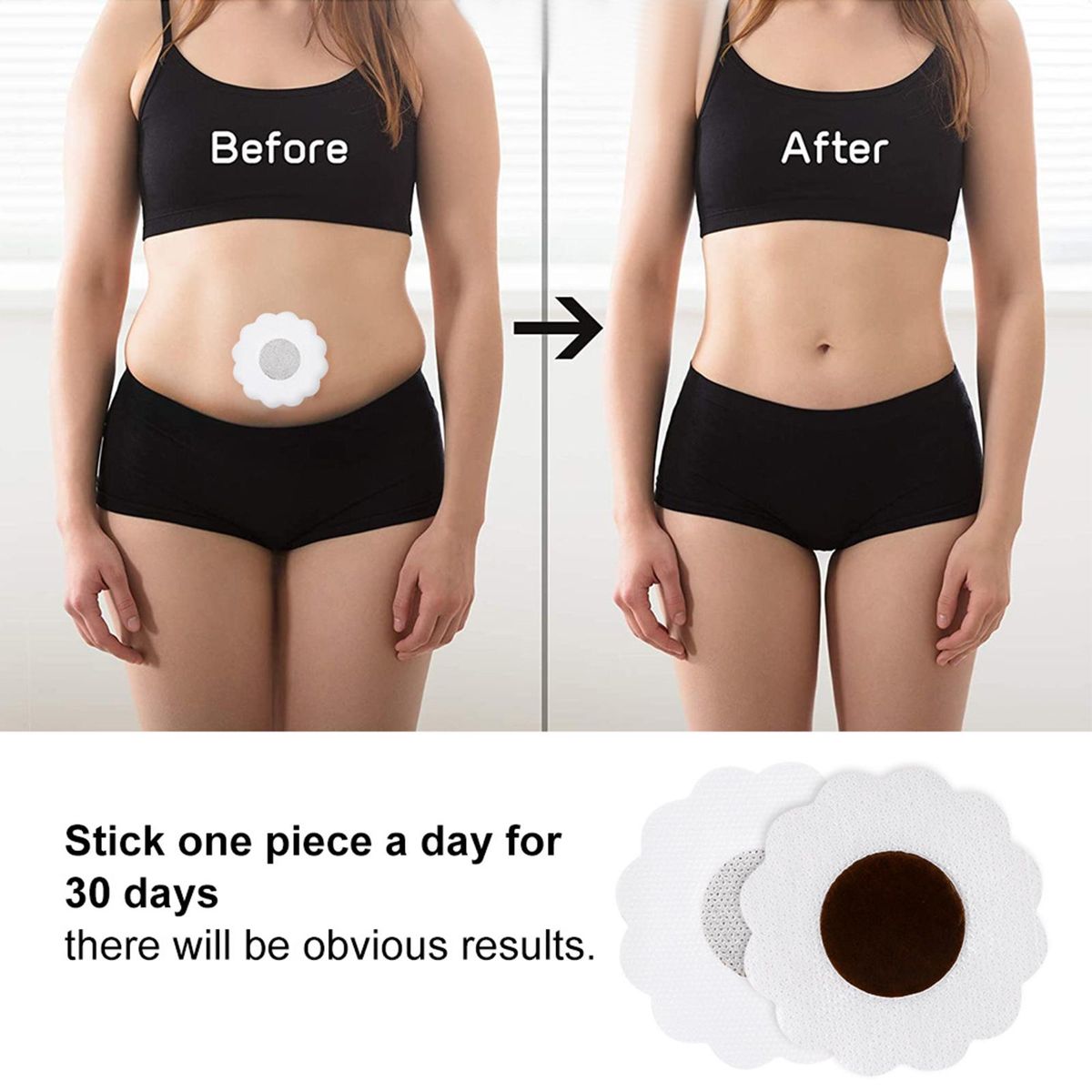 8PCS Slim Patch Navel Sticker Anti-Obesity Fat Burning for Losing Weight Abdomen Slimming Patch Paste Belly Waist