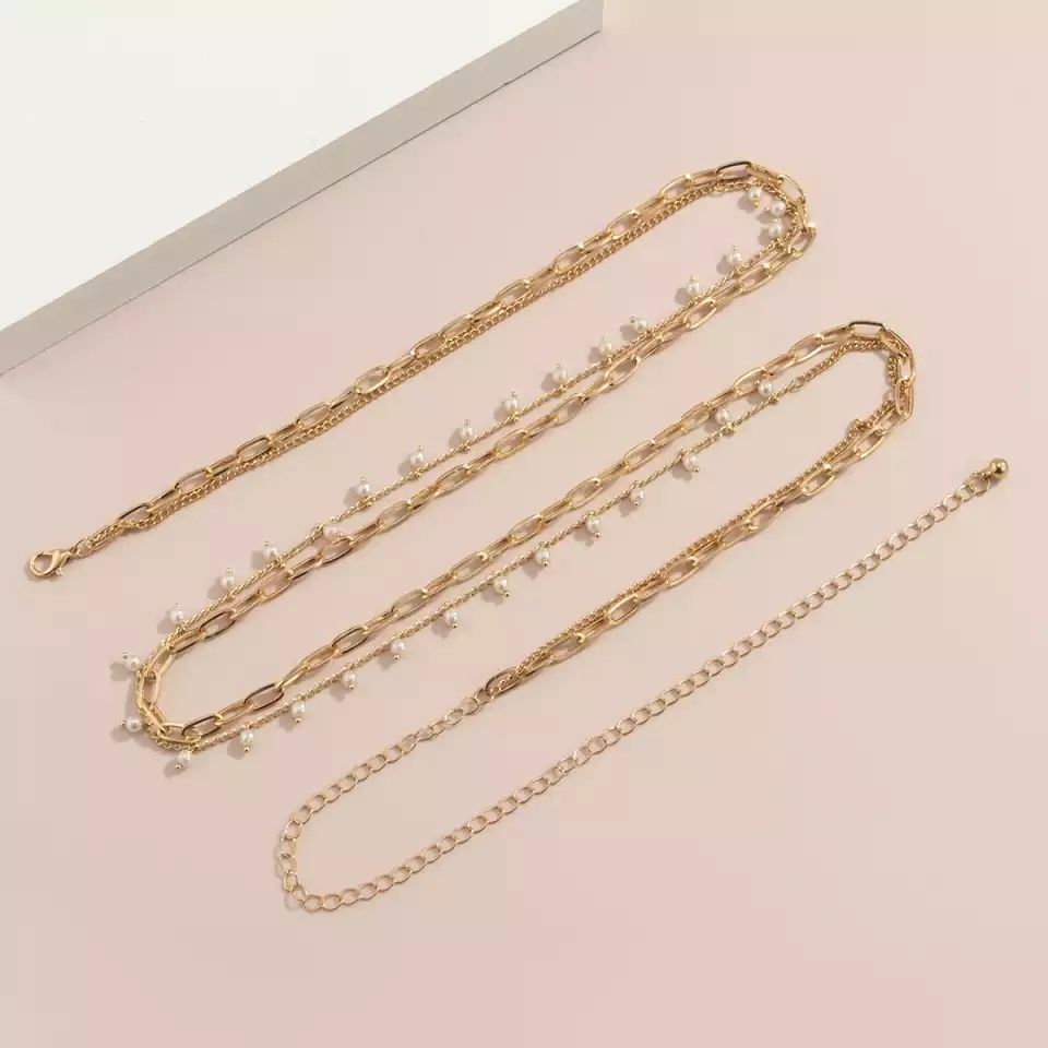 Sexy Multilayers Gold Plated Waist Chain
