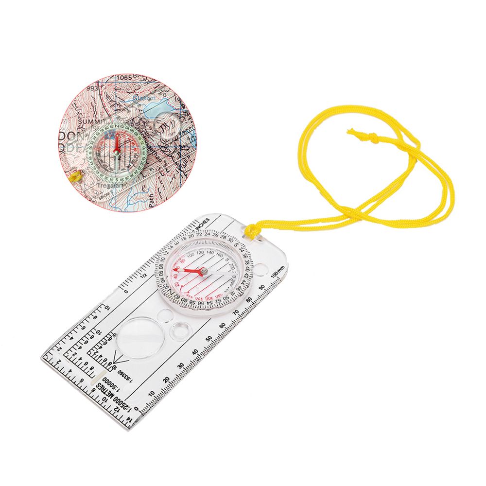 Outdoor Compass Ruler Surveying Map Scale Measuring For And