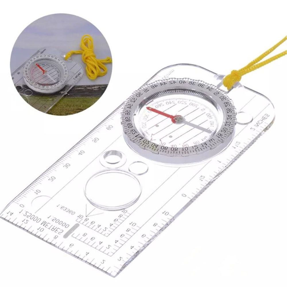 Outdoor Compass Ruler Surveying Map Scale Measuring For And