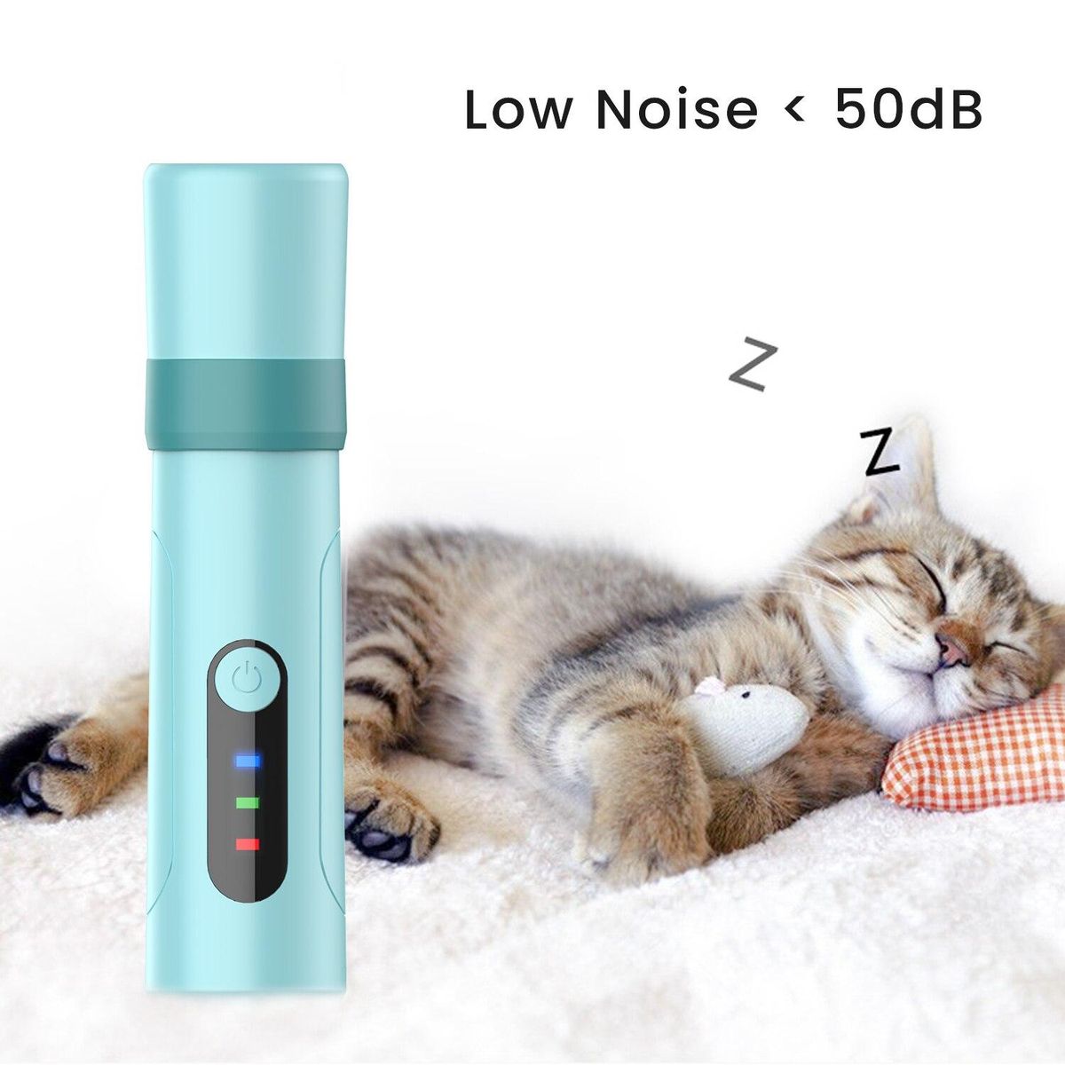 Professional Pet Nail Grinder 8W 800mAh For Dog Nail Clippers Painless USB Electric Quiet Cat Paws Nail Cutter Grooming Trimmer