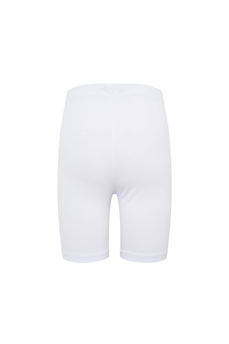 Girl Casual Slim Fit Knitted Leggings - White