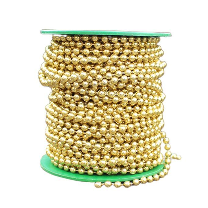 5mm Gold And Si Er Beads Diy  Hristmas De Oration Bead  Hain Ornaments-gold