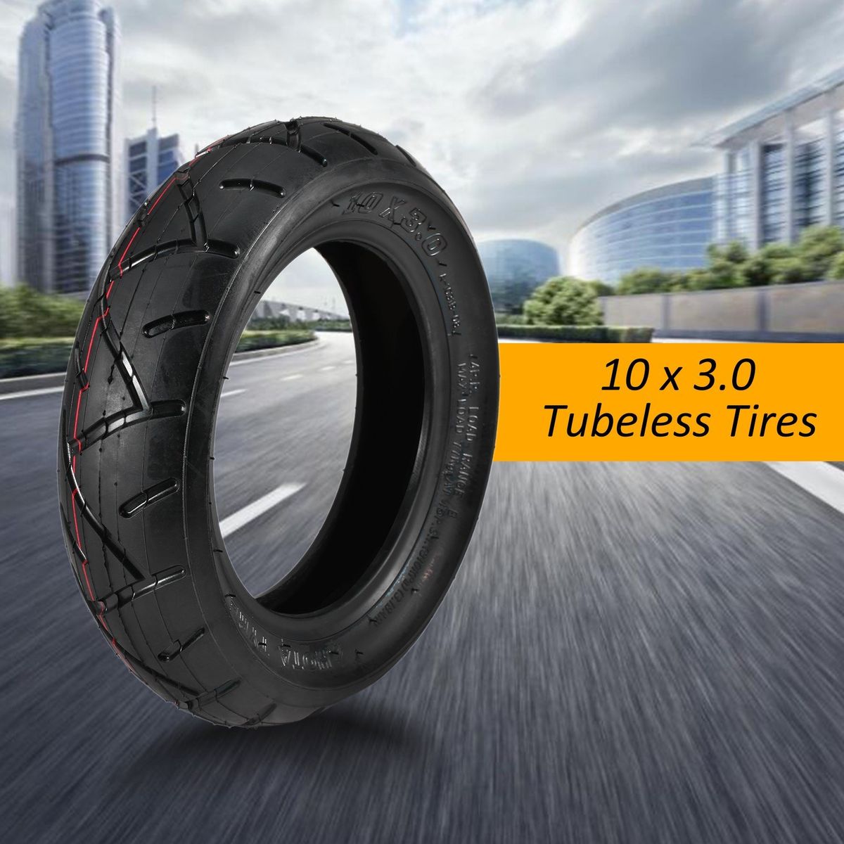 Universal 10 X 3.0 Upgraded Thicken Tire Tubeless Vacuum