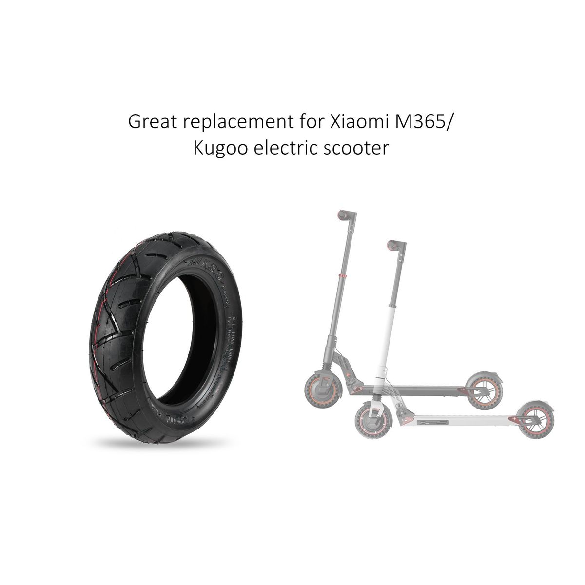 Universal 10 X 3.0 Upgraded Thicken Tire Tubeless Vacuum