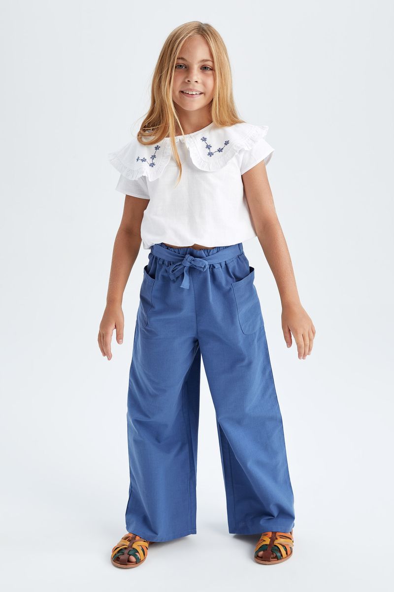 Girl Trousers - Indigo