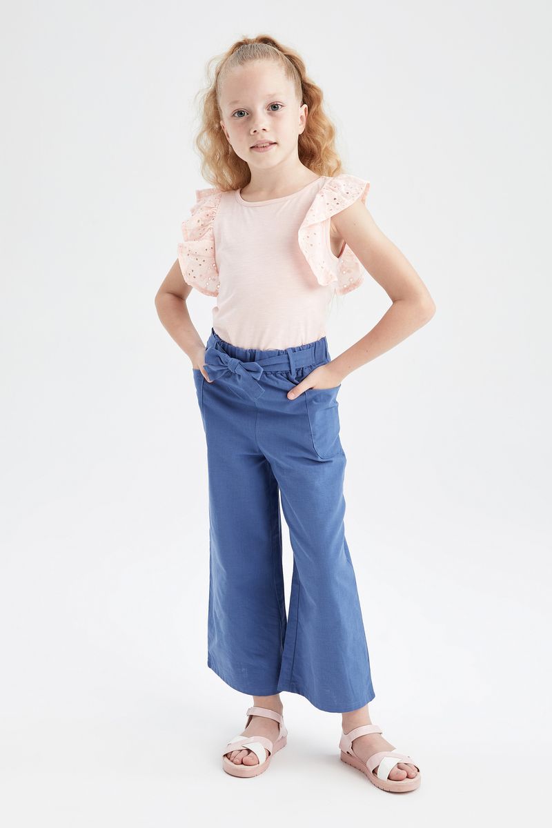 Girl Trousers - Indigo