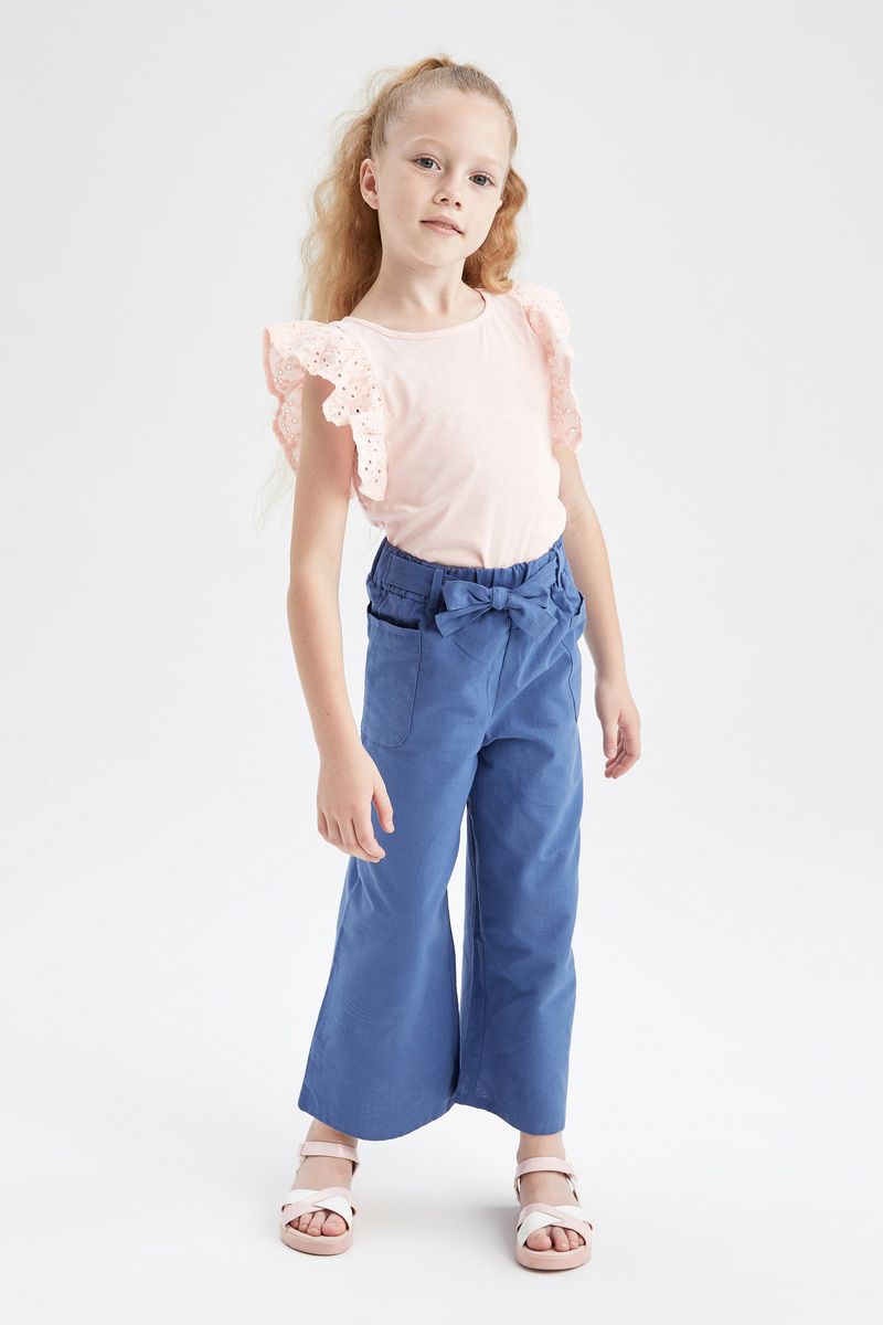 Girl Trousers - Indigo