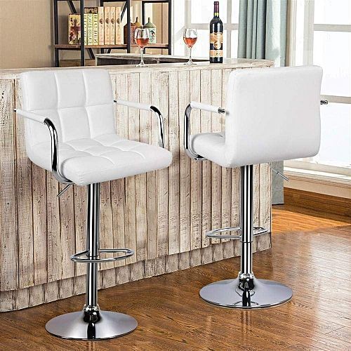 Elegant Bar Stools With Arm And Back Rest(2 Sets)