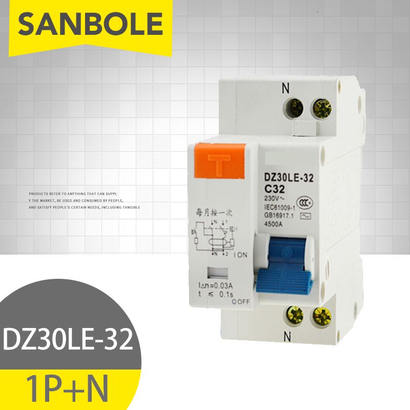 Switch 1P+N DPN DZ30LE-32 Household Atmosphere Small-sized
