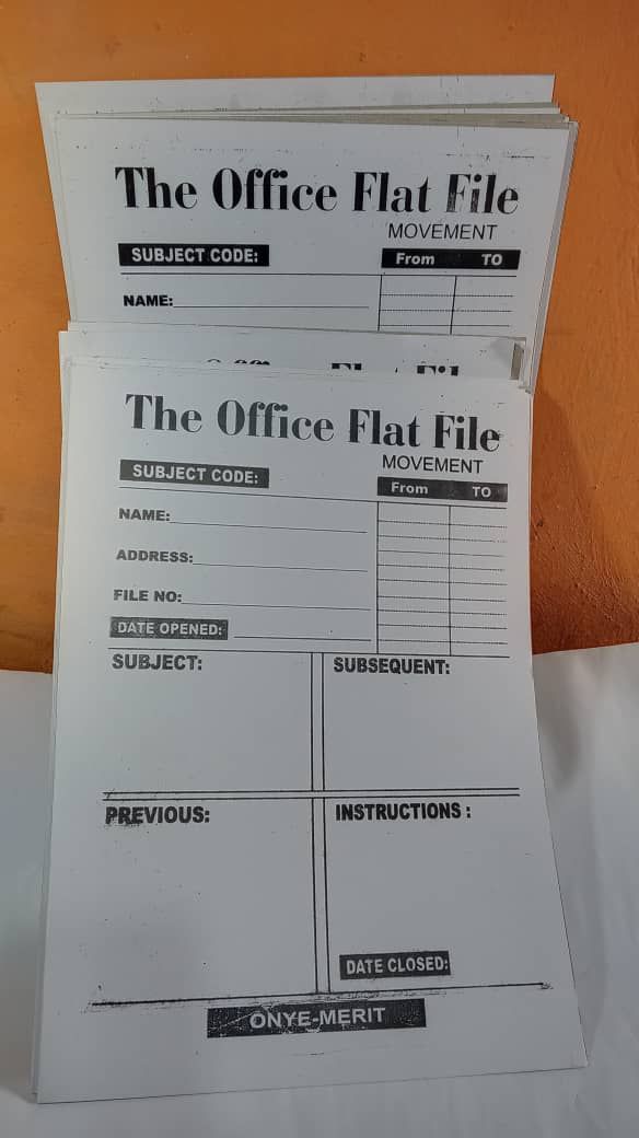 White Multi Purpose Flat Office Files