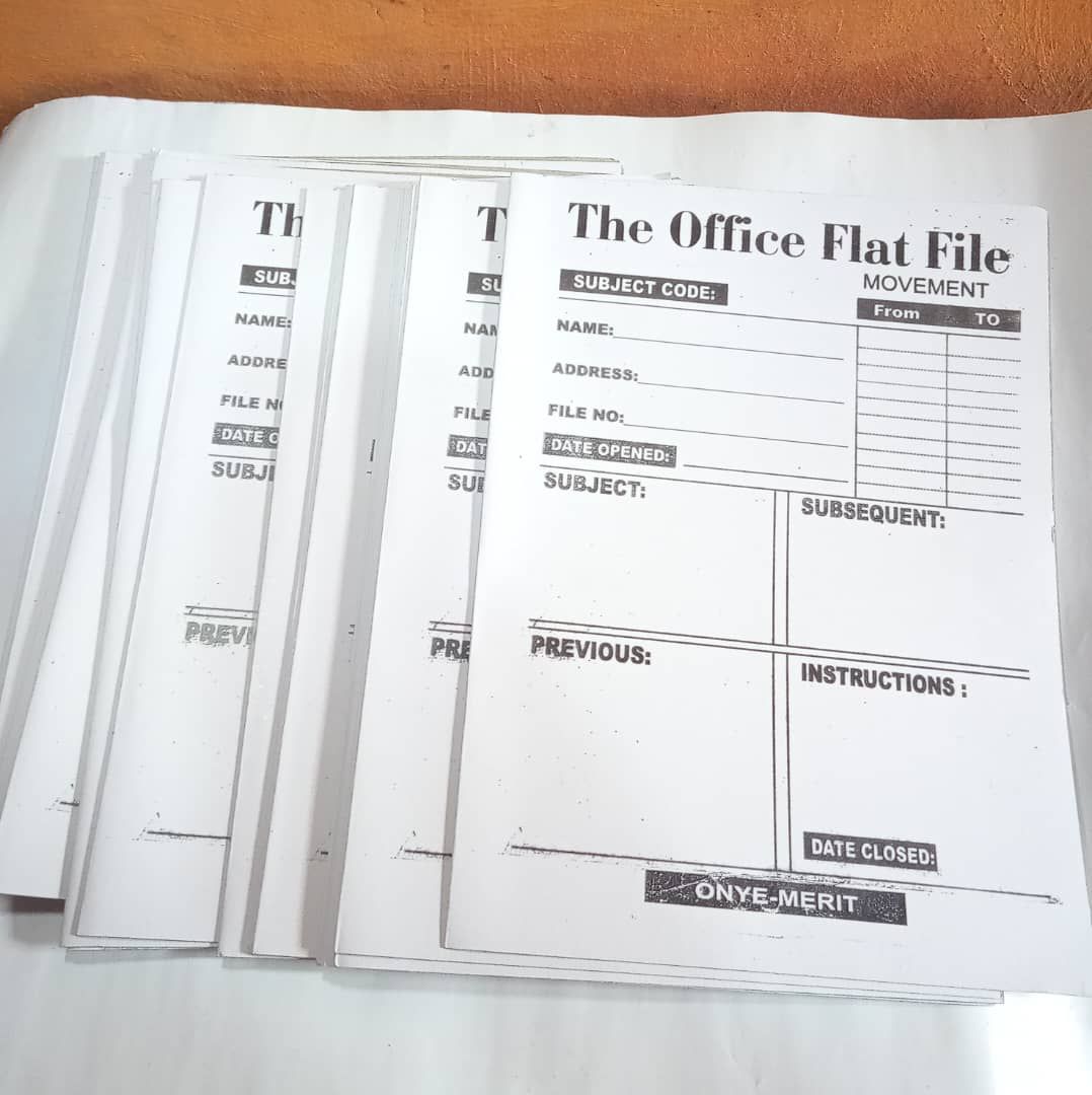 White Multi Purpose Flat Office Files