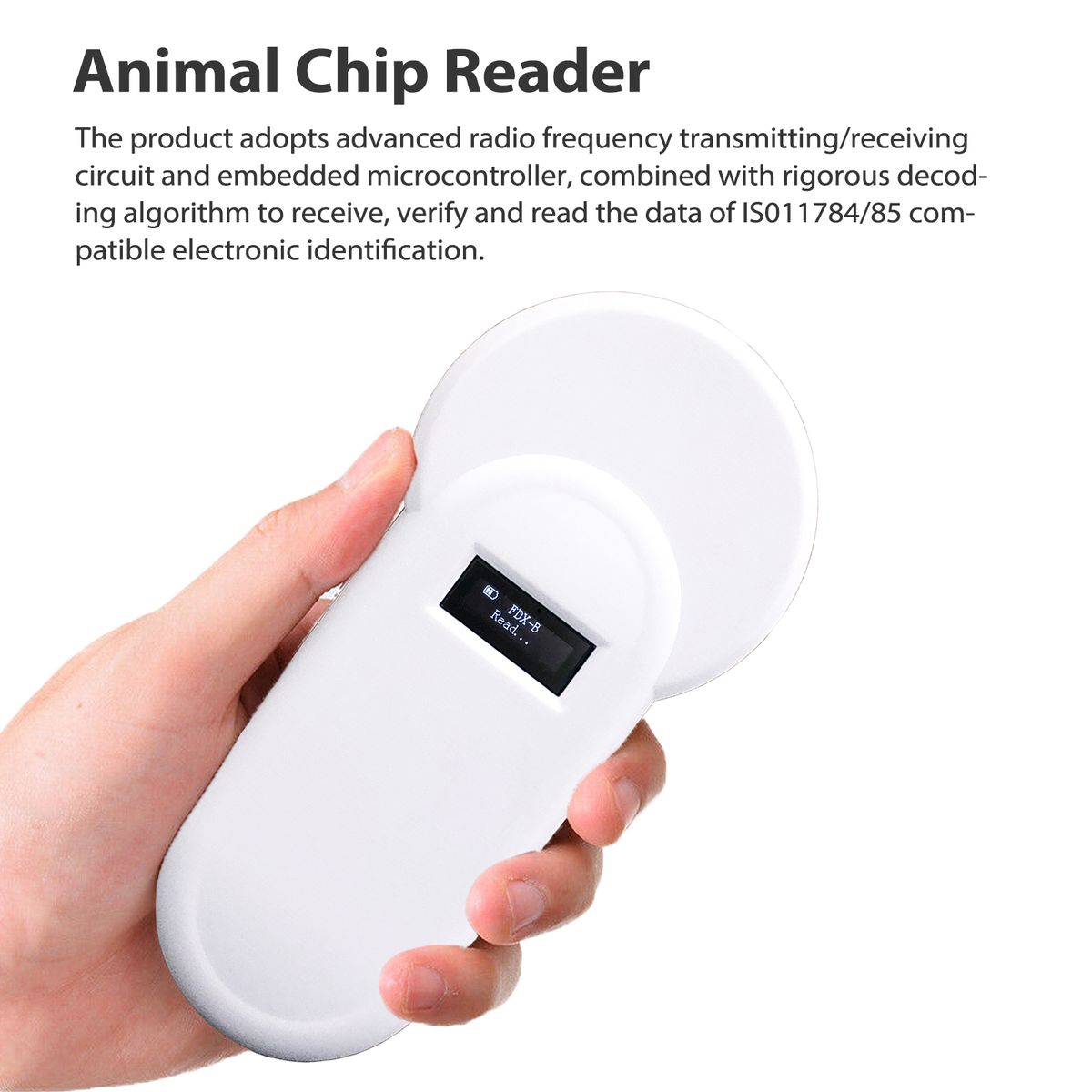 H01-T 134.2KHz Handheld Portable Animal Chip Reader 134.2KHz