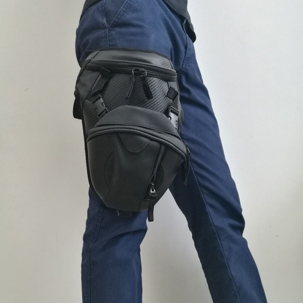 Motorcycle Luggage Bags Drop Leg Bag  Waterproof Waistpack Motorcycle Funny Drop Belt Pouch Fanny Pack Waist Belt Packs For Men HLS