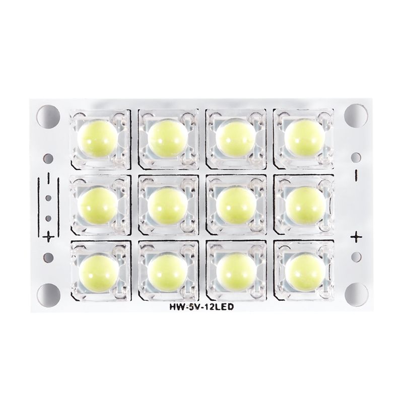 New New DC 3V 5V 12 LED Super Bright White Piranha LED